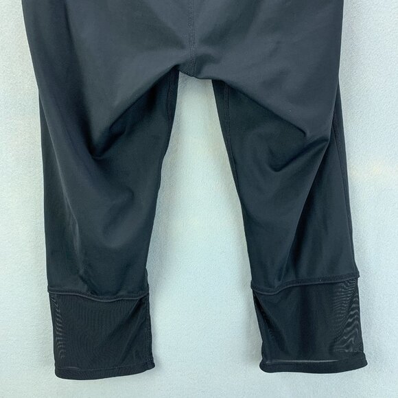 Athleta Derek Lam IOC Leggings Womens Large Black Crop Mesh‎ Athletic - Picture 6 of 14
